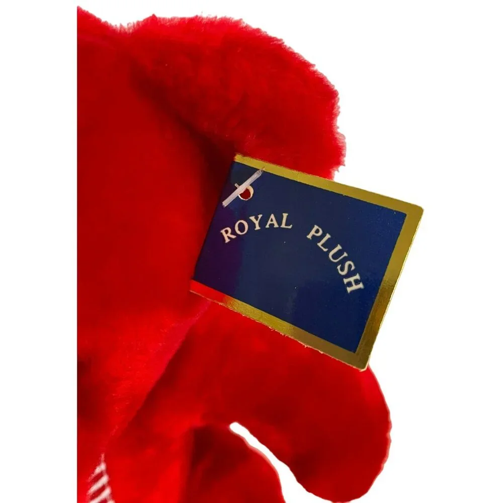 Vintage Royal Plush Toys Bear NWT 9 1/2" Red White Blue American Flag USA w/TAG! - Picture 3 of 7